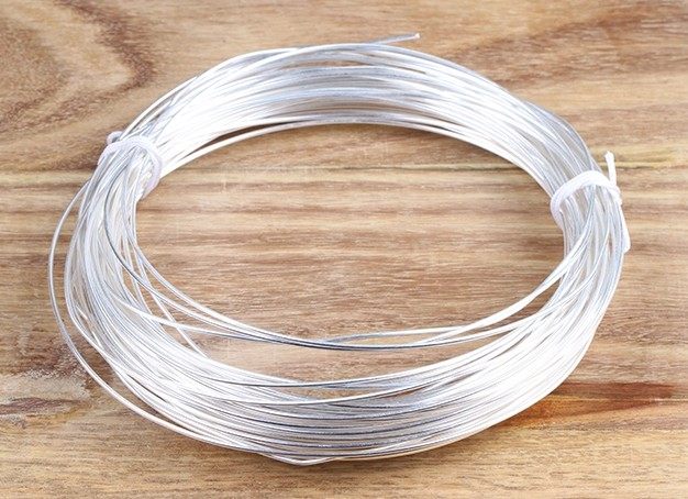 925银线银丝手工diy首饰导电银丝串珠配件木头星月菩提镶嵌线材