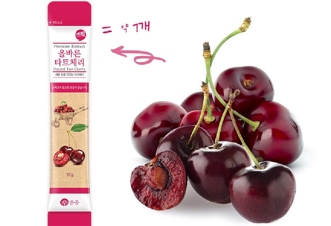 韩国直邮正确自然土耳其樱桃tartcherry果冻10g浓缩果蔬汁