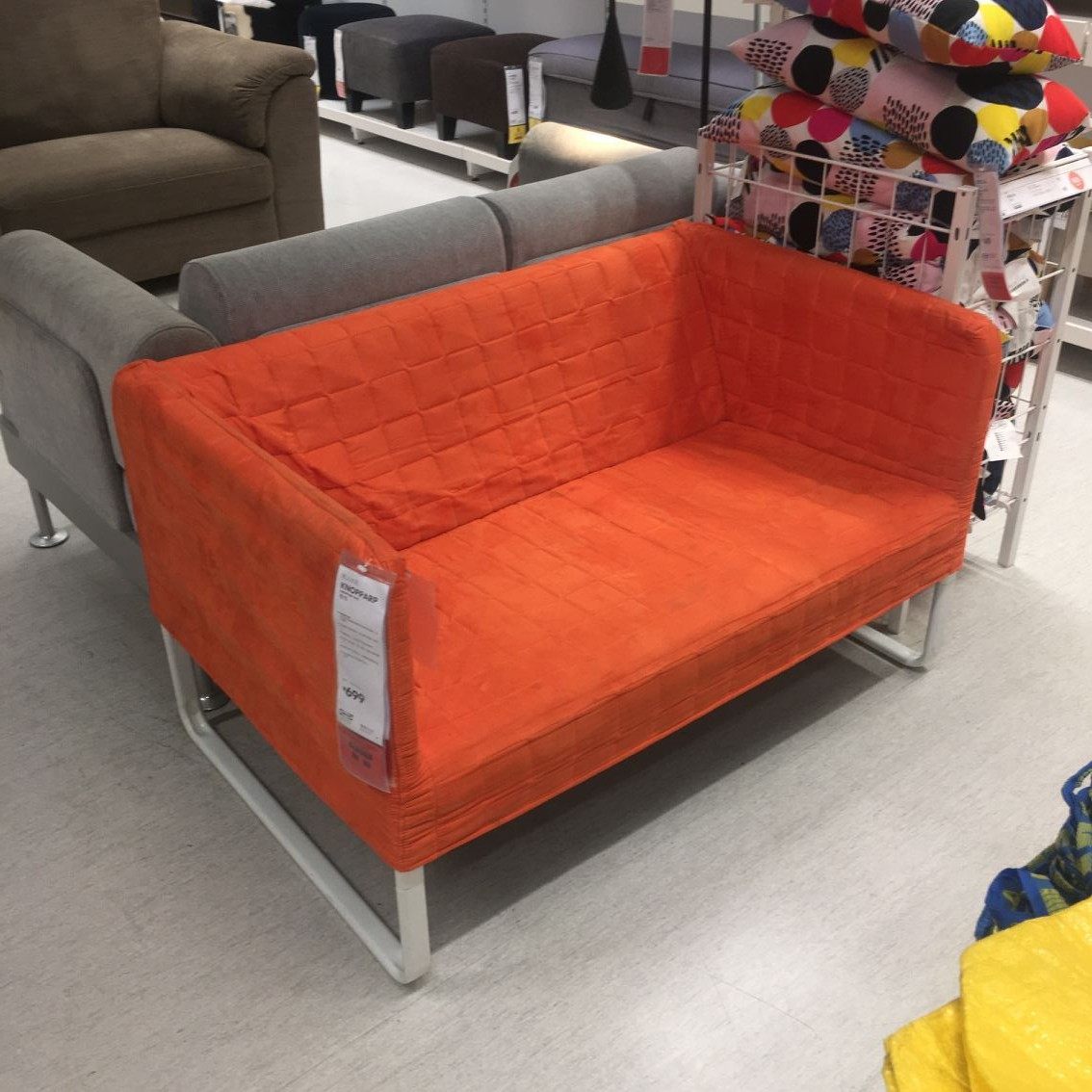 国内宜家knopparp库帕双人沙发ikea家居上海代购布艺沙发