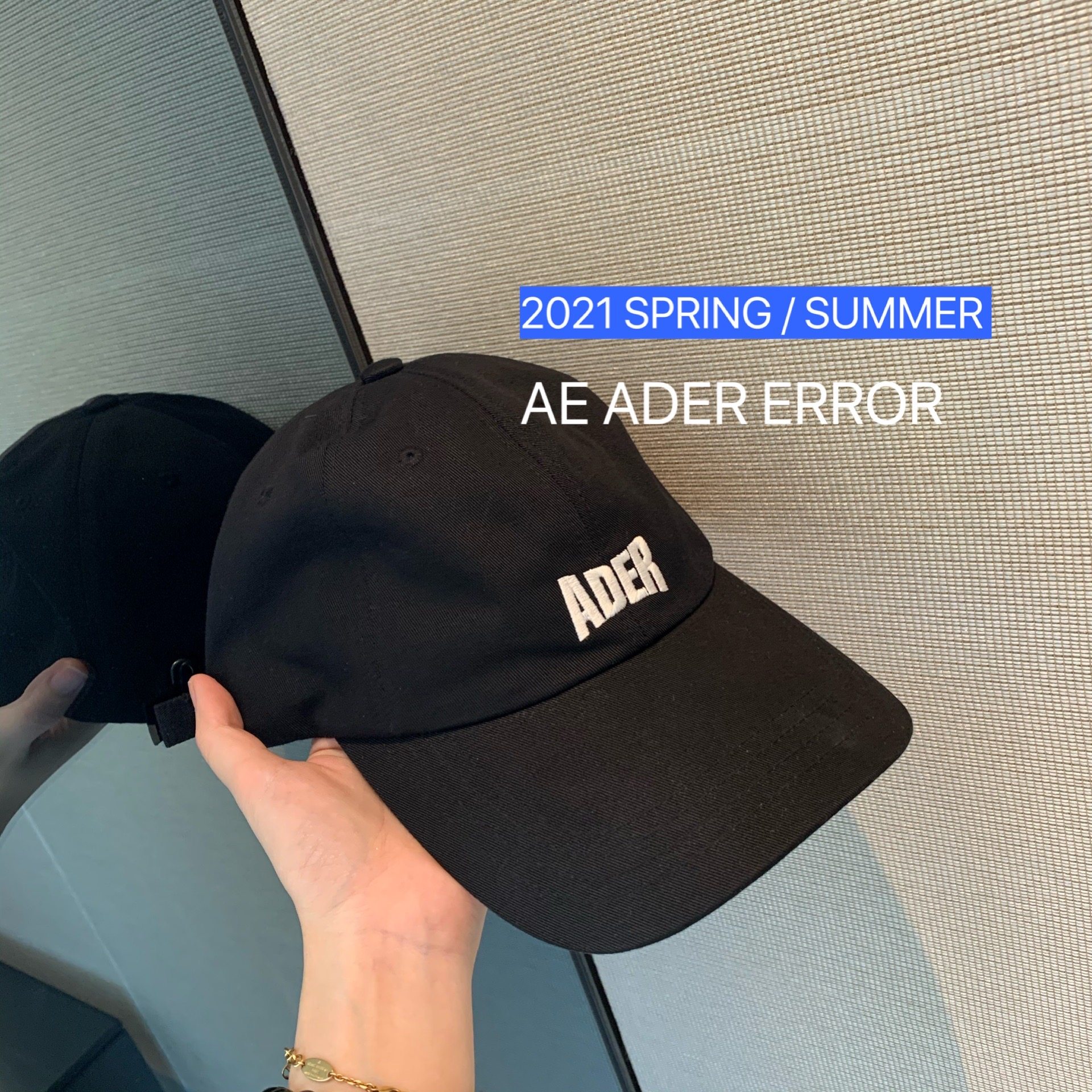 ader error2021早春新品 蔡卓宜同款 两瓣帽檐鸭舌帽棒球帽 - 爱购网