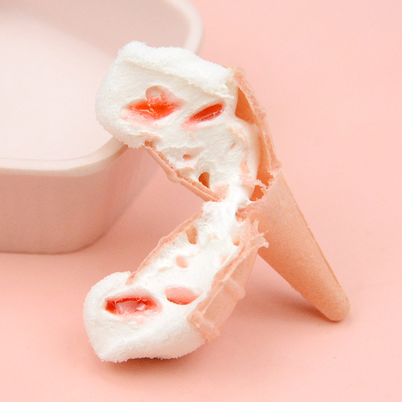 2斤甜筒冰淇淋棉花糖脆皮草莓夹心雪糕儿童分享糖果