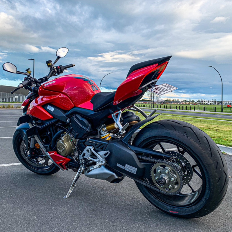 后转向灯一体牌照架短尾 v4s 适用街霸v4杜卡迪 前转向 - 痕风的起点