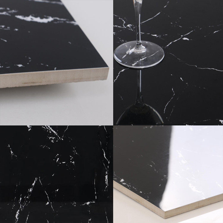 大理石拼色金刚地砖黑白室内砖全抛釉仿古砖包括文化石