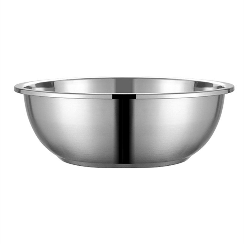 特价德国品质304不锈钢汤盆圆形平底家用加厚小号烹饪储物16-26cm-图4