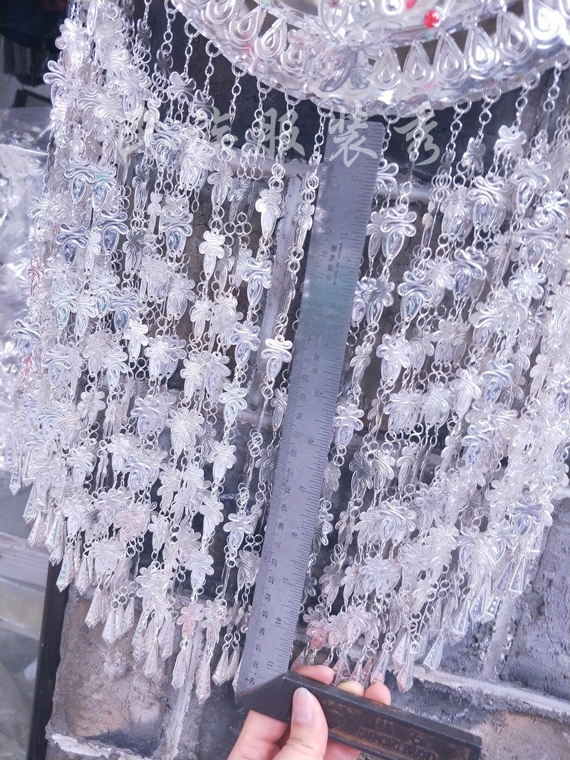 项圈水族项链少数少数民族民族风胸饰饰品长款舞台苗族银饰