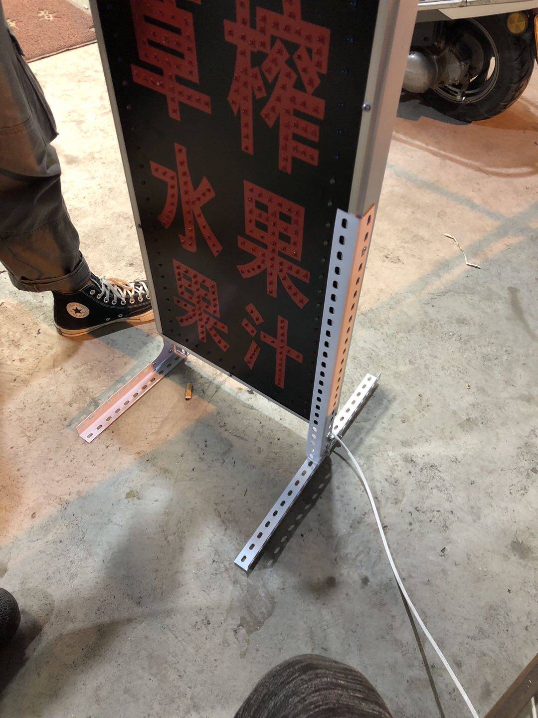 户外摆摊防水12vled电子灯箱广告牌定做立地招牌灯箱