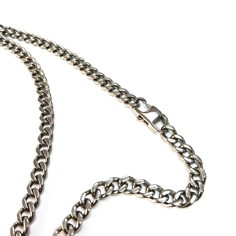 男士古巴时尚百搭纯钛牛仔项链男生配饰锁骨项链