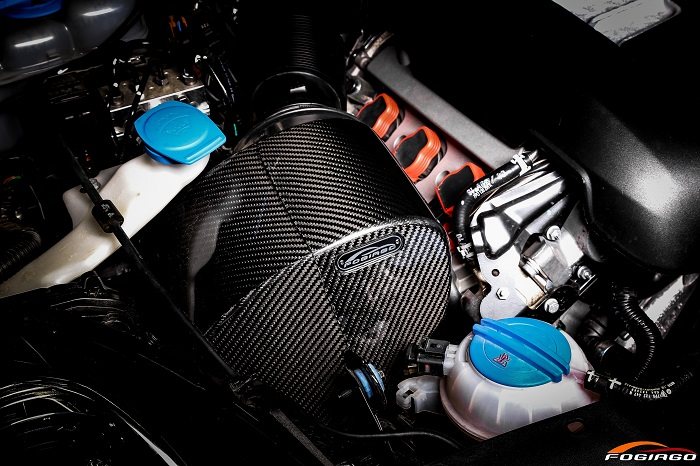 卡宴适配保时捷新卡宴30t改装进气套件冬菇碳纤维进气总管