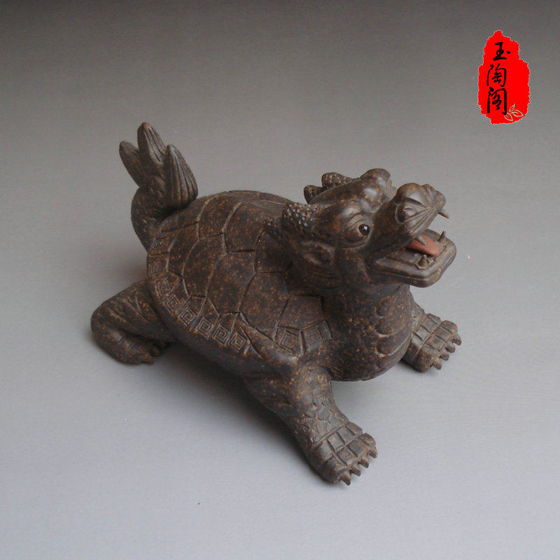紫砂新品特价大号砂龙招财龙龟宜兴正品茶宠茶宠摆件