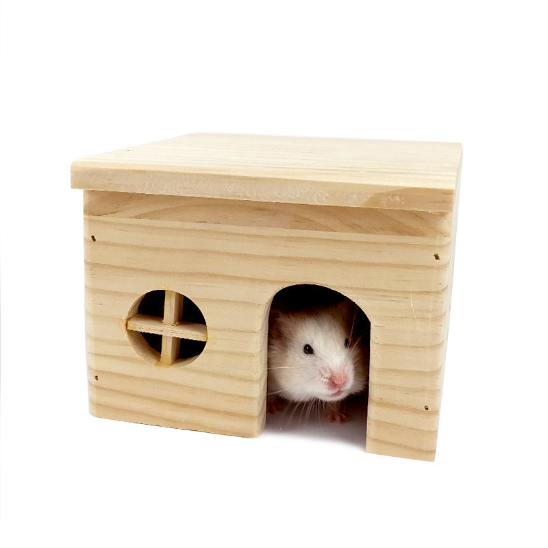 仓鼠小宠无底躲避金丝熊小房子鼠窝木屋四季通用窝