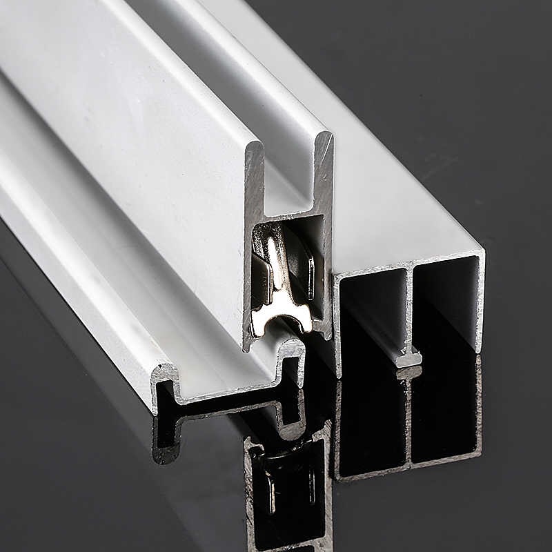 5mm玻璃移门轨道双轨书柜展柜三件件套滑道移门路轨