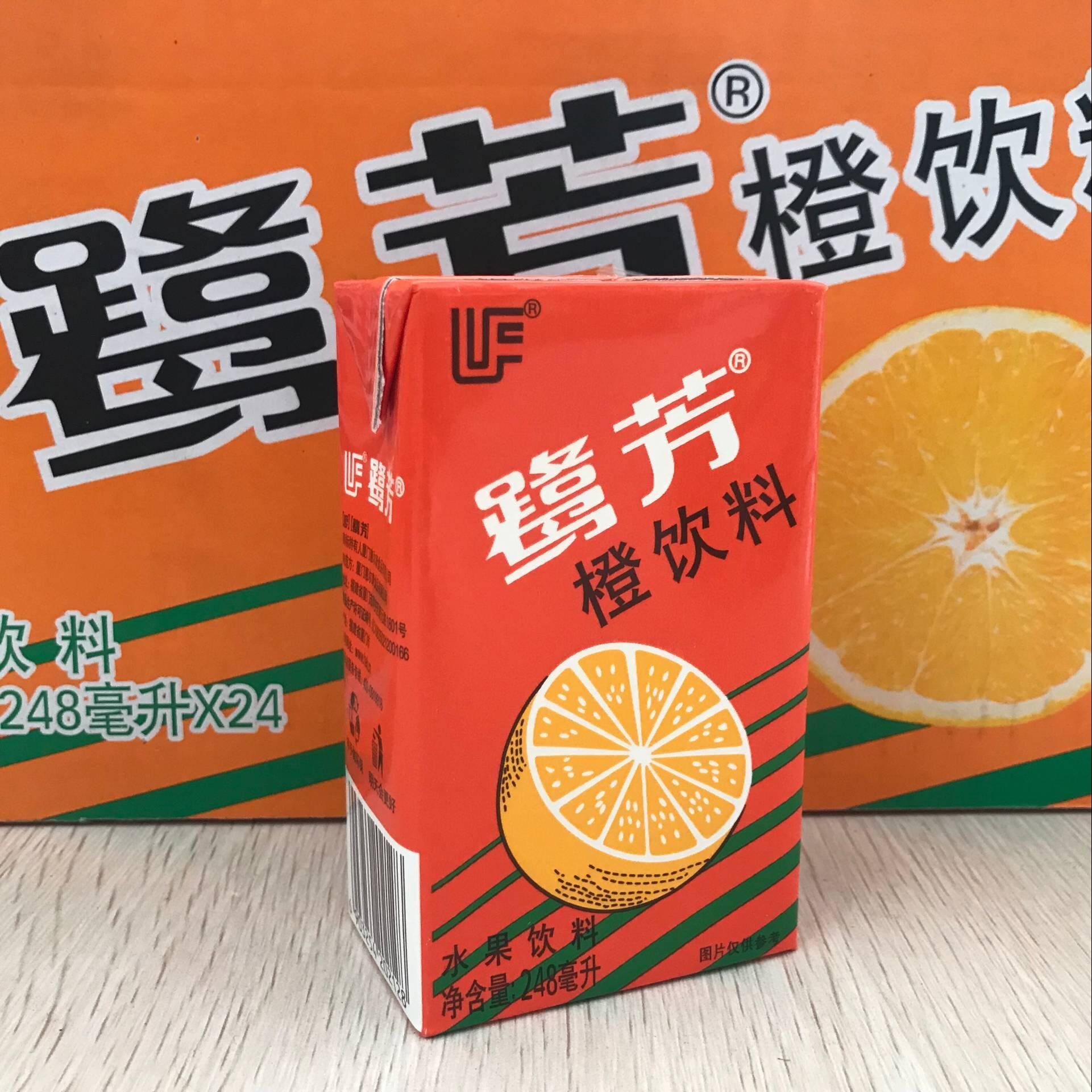 饮料厦门惠尔尔康鹭芳248ml24盒水果橙汁老橙果味