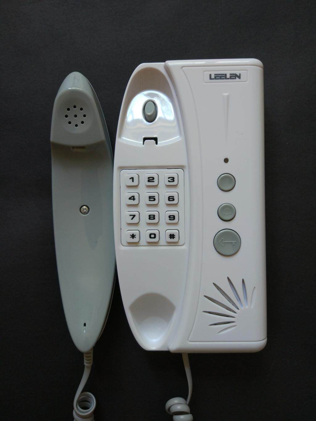 leelen立林楼宇对讲非可视分机jb2003对讲门铃电话带键盘