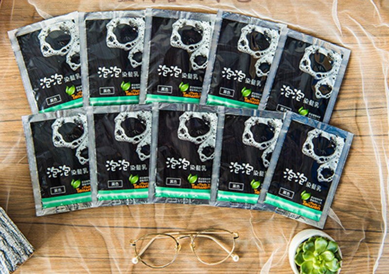 染发台湾慕拉米泡泡发乳天然纯植植物染发剂泡沫短效染发剂