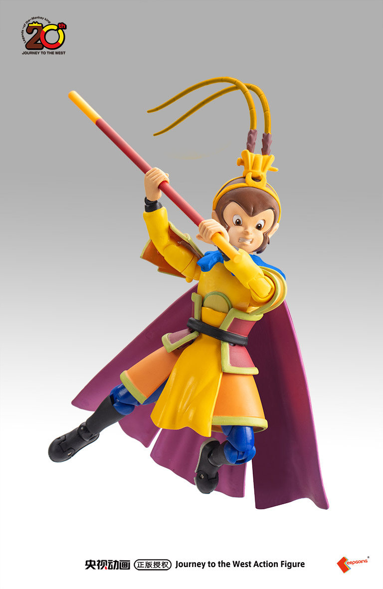 央视正版授权99版西游记孙悟空猴哥齐天大圣可动人偶手办