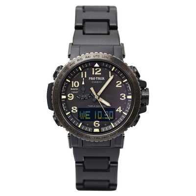 卡西欧手表protrekprw50fc1y1a太阳能电波登山男表日韩腕表