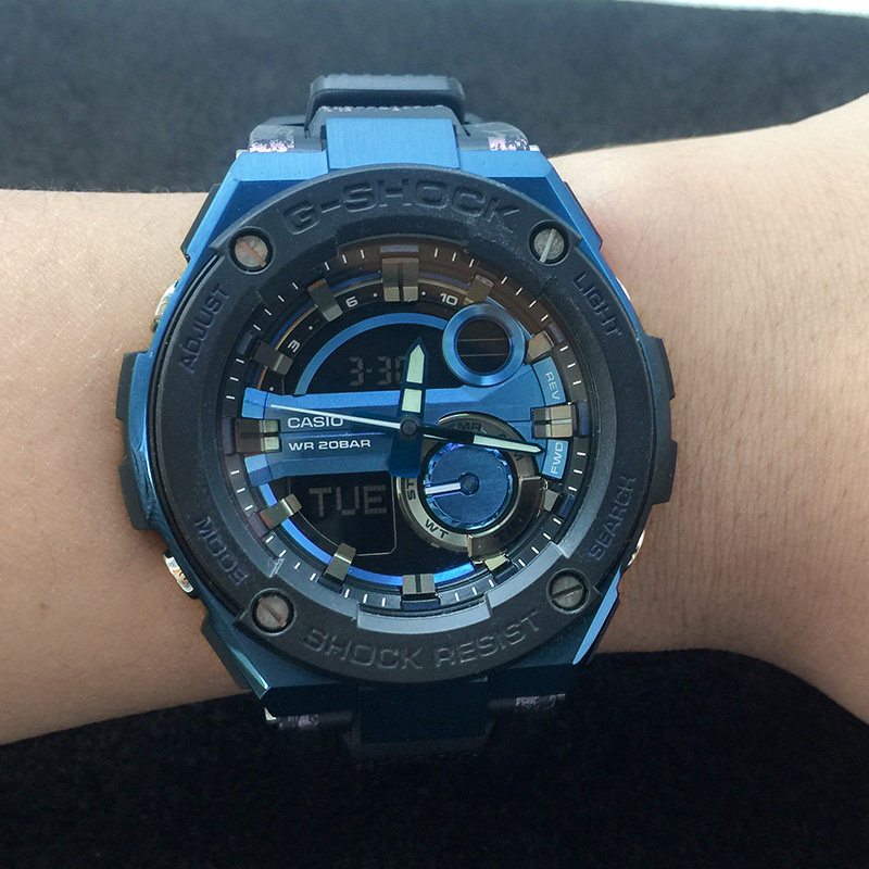 卡西欧手表g-shock系列gst-200cp-2a210b-1a9a2apr新款男表日韩腕表