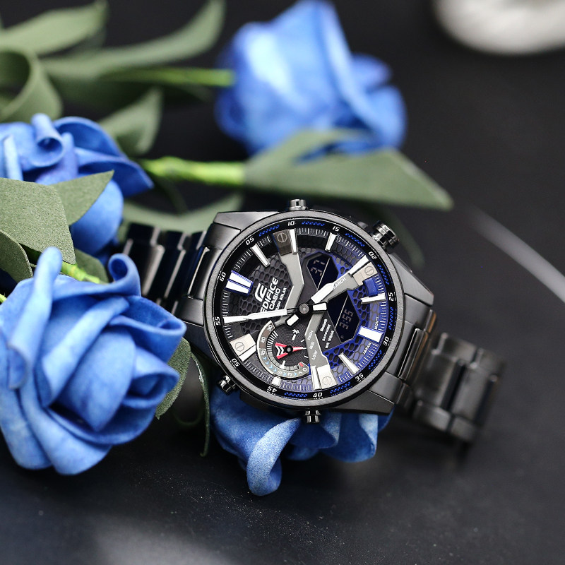 卡西欧edificeecbs100ydc2a900ydb1byd1a光能蓝牙男腕手表