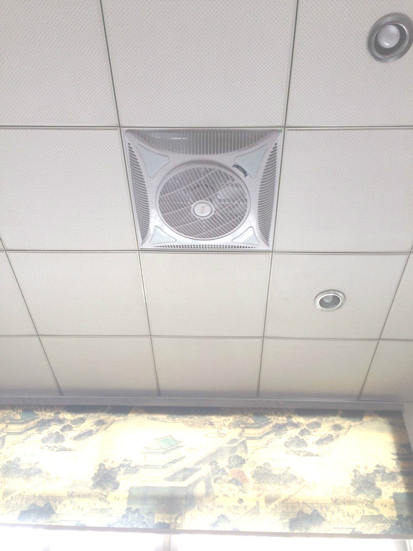 天花嵌入式吸顶风扇吊顶遥控电风扇静音大功率空气电风扇