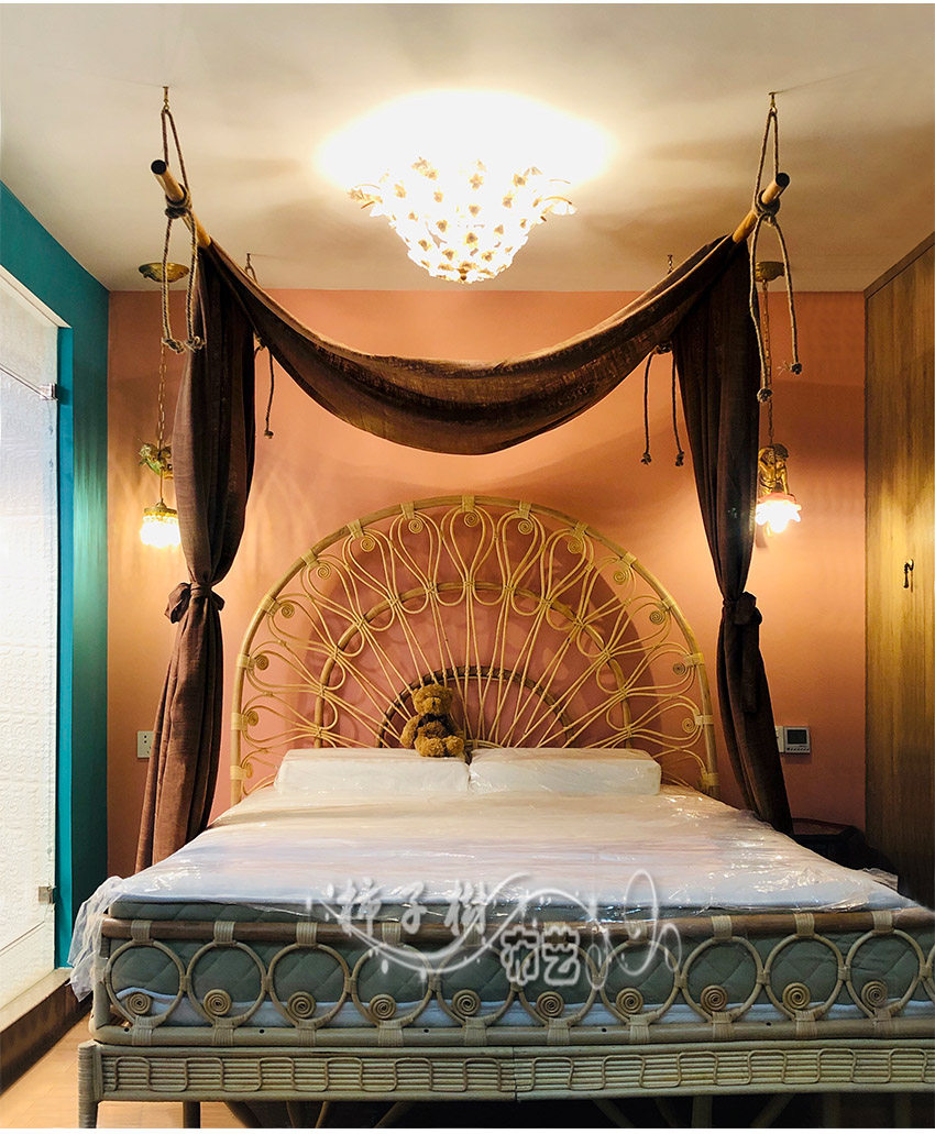 纱幔床纱床幔装饰东南亚浪漫格调美式复古乡村北欧床幔