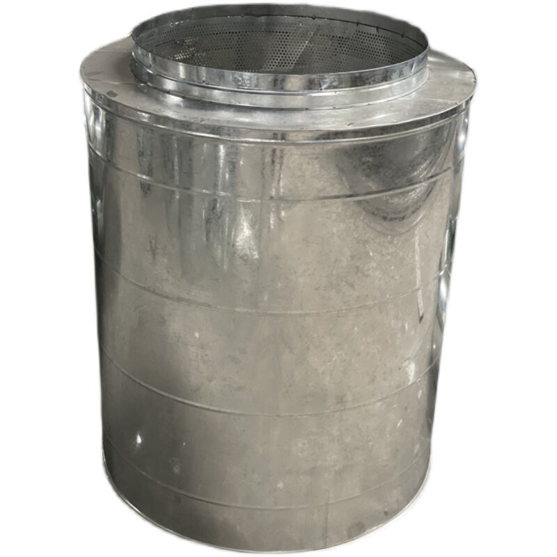 定制镀锌白铁消音音箱风机风管消声器风口排烟弯头