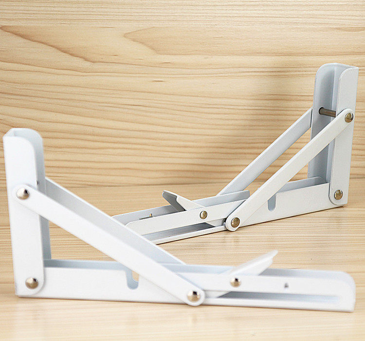 新款加厚可折叠支架三角支撑架弹簧托架隔板置物架九比架折叠书架