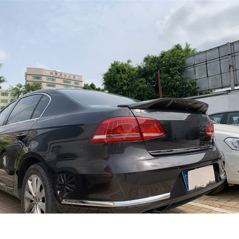 尾翼包邮新迈腾专用改装碳纤维打孔b7尾翼