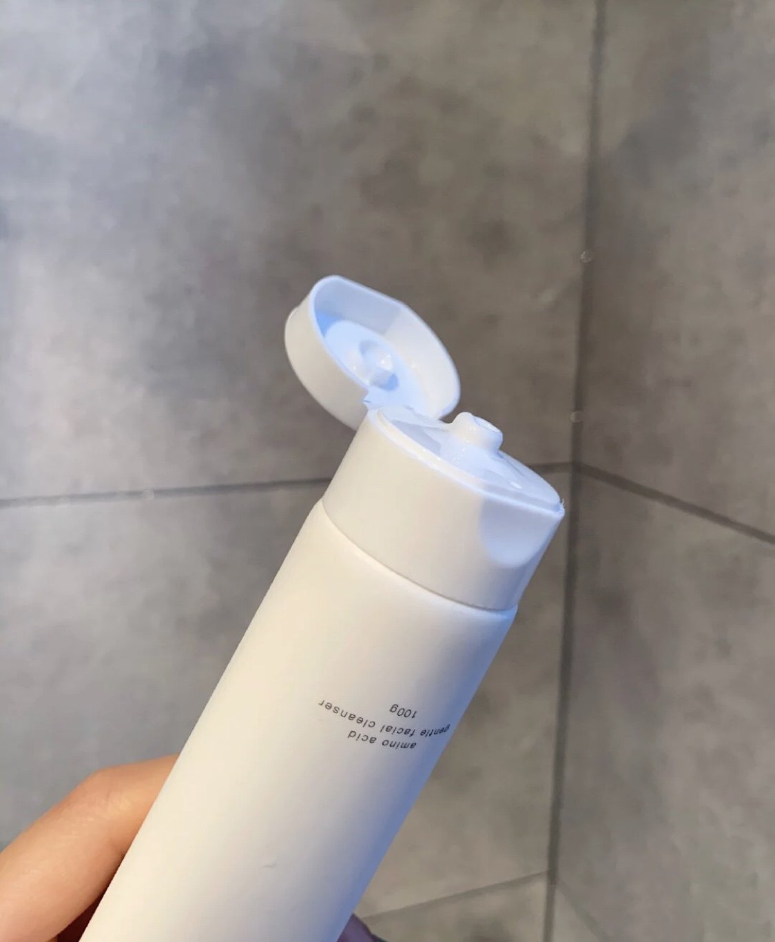 氨基酸表活~kimtrue且初氨基酸洗面奶温和防晒可卸100g