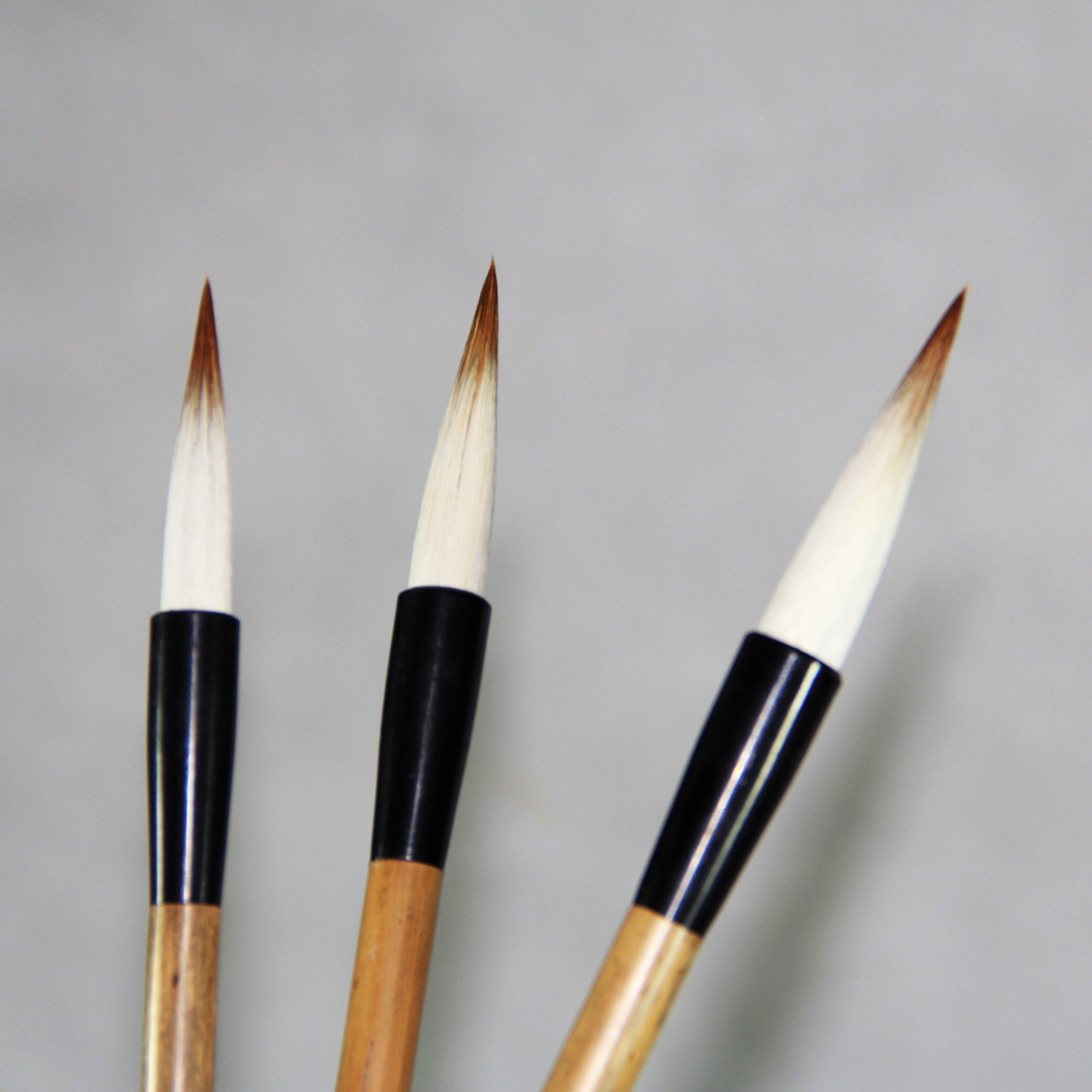 周虎臣毛笔套装 田英章兼毫湖笔 学生练习大楷中楷小楷 欧楷专用