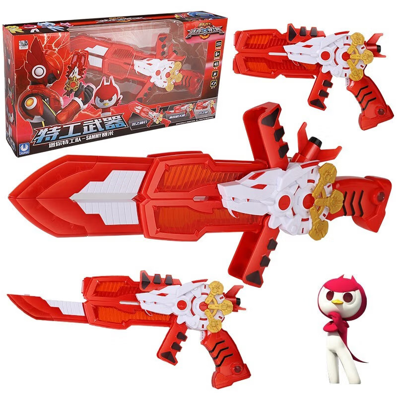 迷你特工工队露西声光变形可动人偶儿童男孩儿童机器人