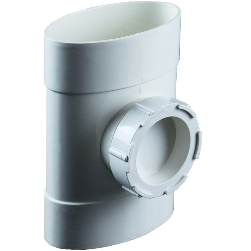 pvc 扁管排水管件 110扁口立检 厕所厨房阳台管道配件 - 痕风的起点