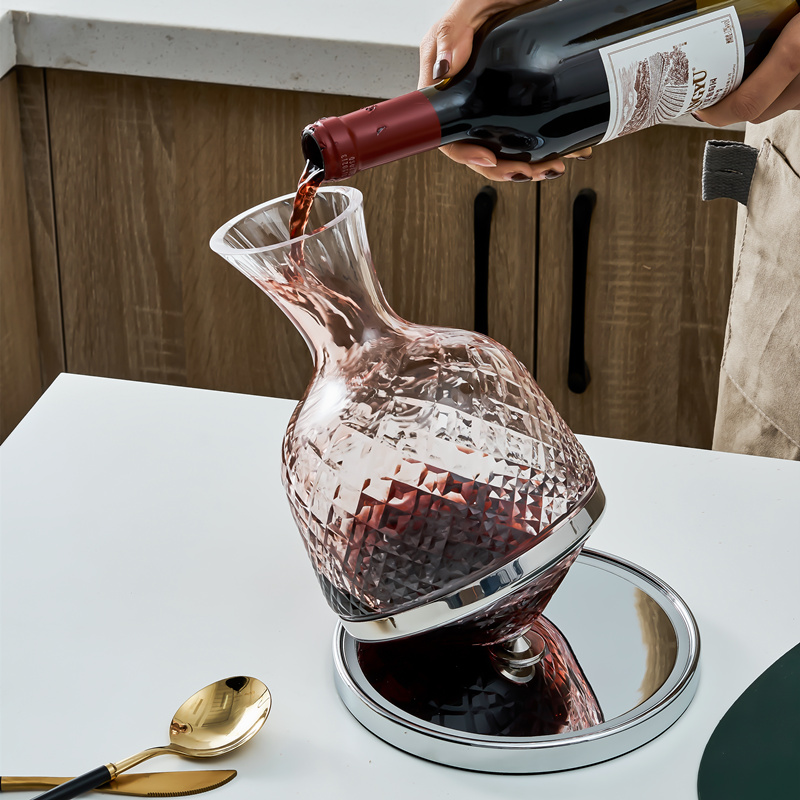 酒器陀螺酒壶葡萄酒旋转高档奢华家用摇摆红酒醒酒器