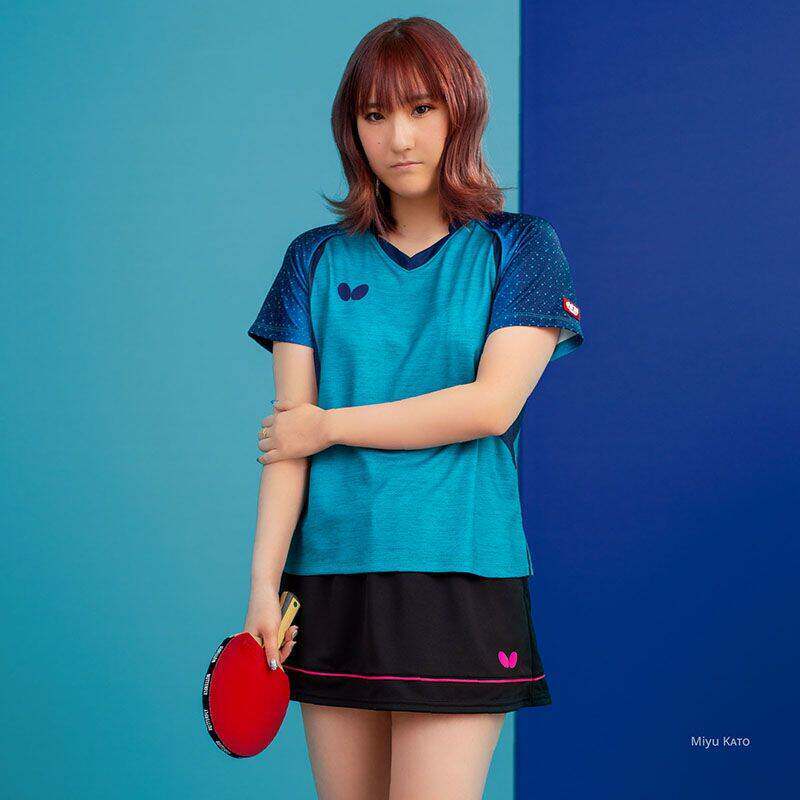 20年正品jpbutterfly蝴蝶乒乓球女款运动短袖比赛乒乓球服