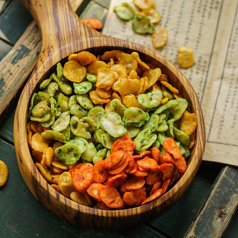 云朵蚕豆一样不用用手剥壳酥脆五彩一味豆类制品