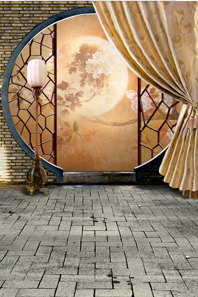 背景影楼全家福古装摄影布中国风写真喜庆古典背景布类