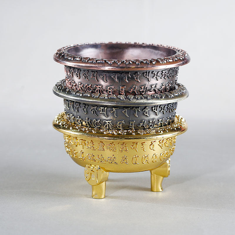 用品合金烟供炉烟供盘西藏佛教火供盘居家摆件香薰炉