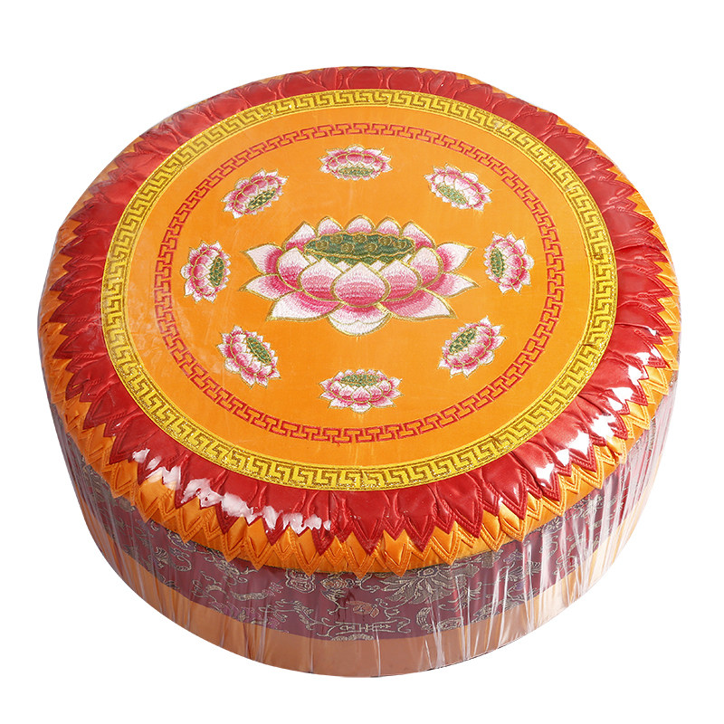 拜佛垫佛教用品家用磕大头莲花蒲团跪拜垫寺院拜凳打坐垫圆形拜垫