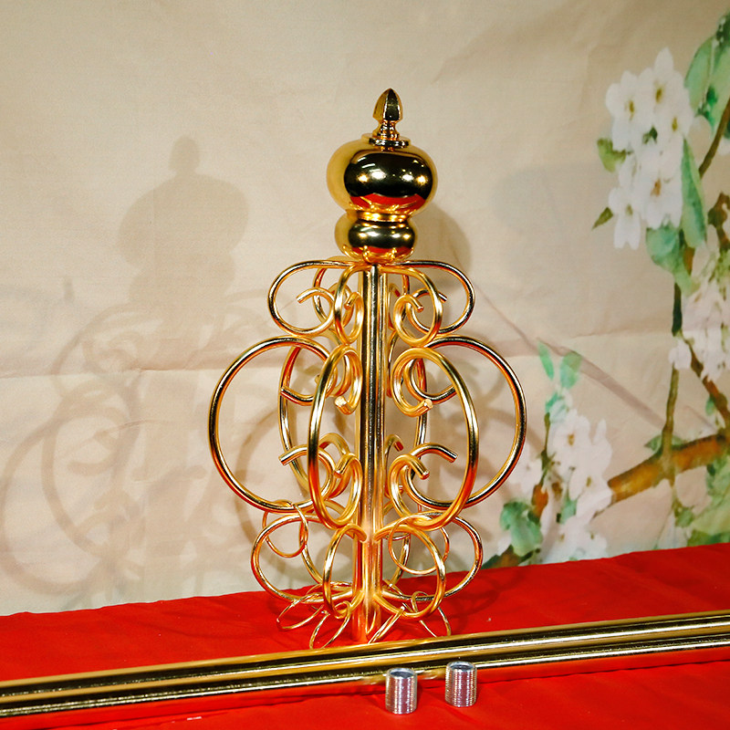 禅杖法器法杖佛教用品品地新款不锈钢9环锡杖摆件