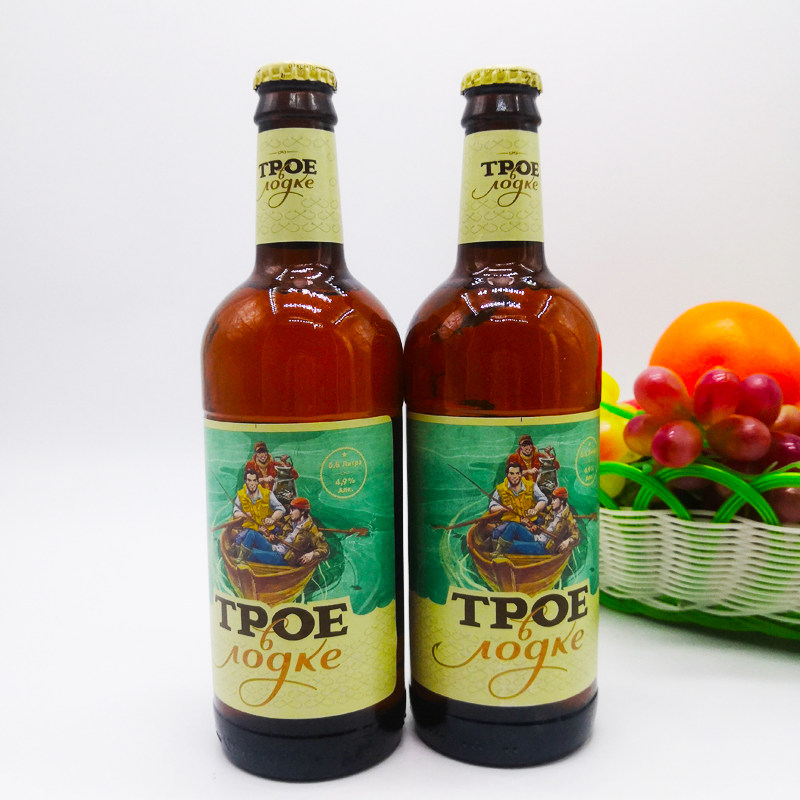 俄罗斯原装进口三兄兄弟啤酒大麦麦芽精酿夏日清爽啤酒