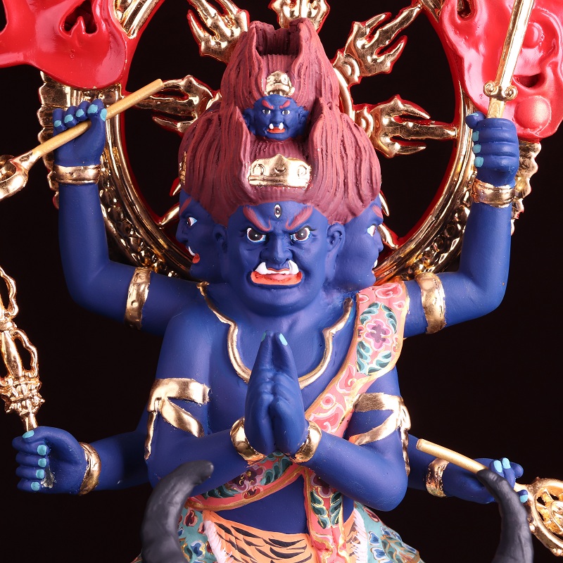 明王威德大威金刚佛像牛头王大供奉密宗五大摆件