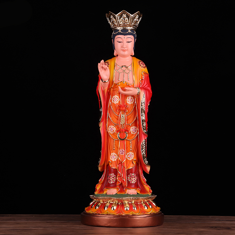 19寸48cm大慈慈悲高王观音立像高王观世音菩萨摆件