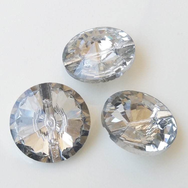 闪玻璃钻石纽扣尖面卫星水晶钮扣女士毛衣外套扣子diy手缝配饰