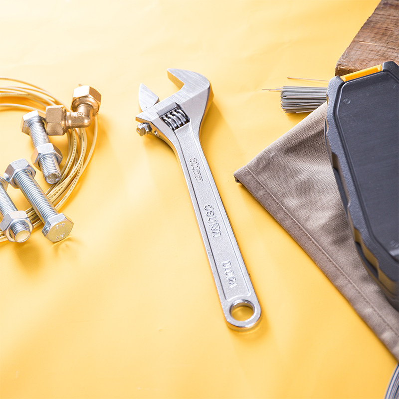 扳手得力工具刻度活动6寸8寸10寸12寸24寸活扳手