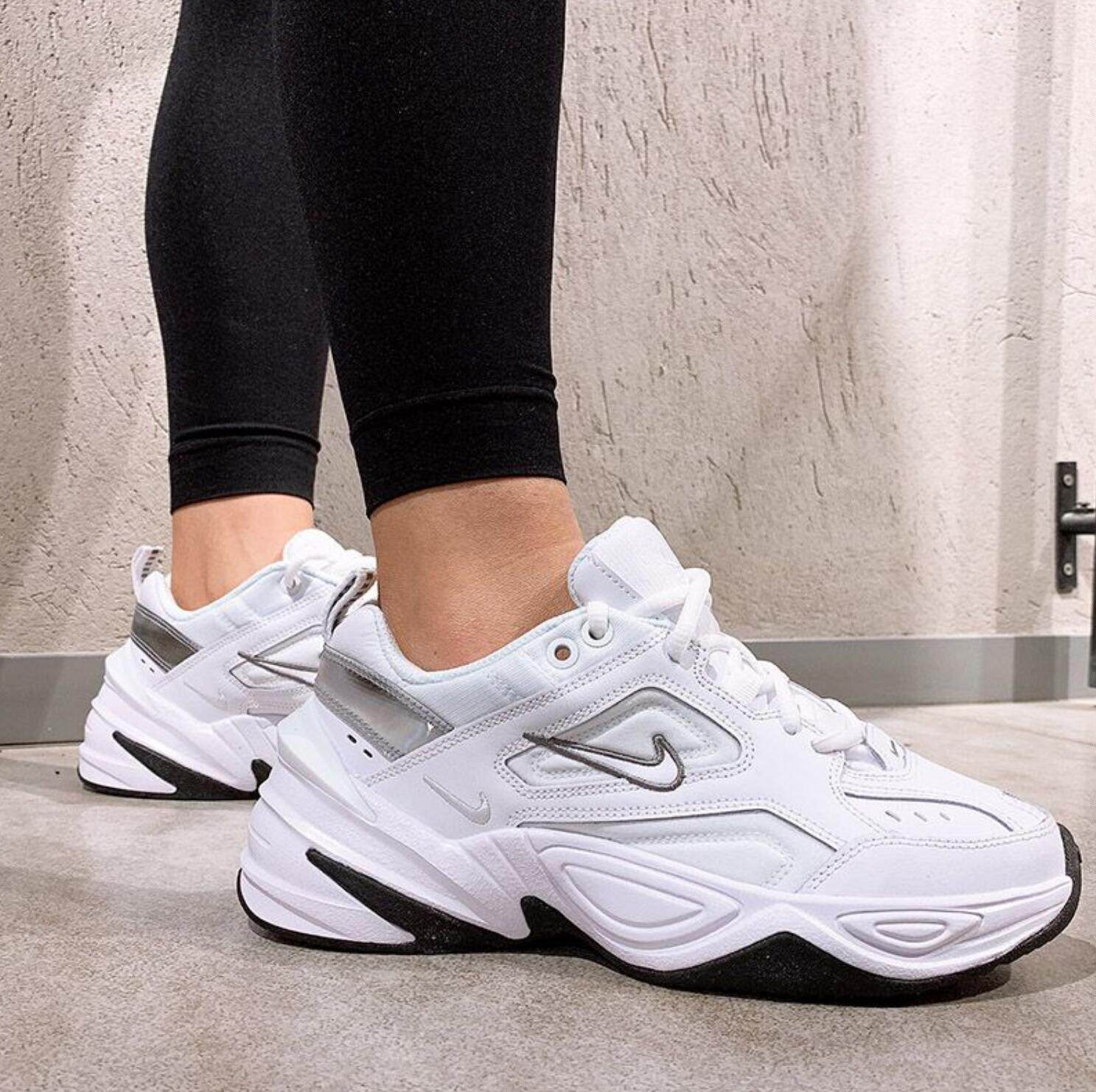 nike m2k tekno 耐克老爹鞋男女走秀款白银复古跑鞋 bq3378-100