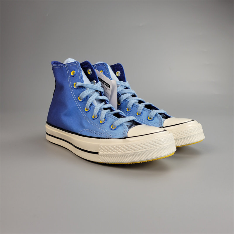 converse匡威1970s城市系列洛杉矶蓝色渐变变黄底高帆布鞋