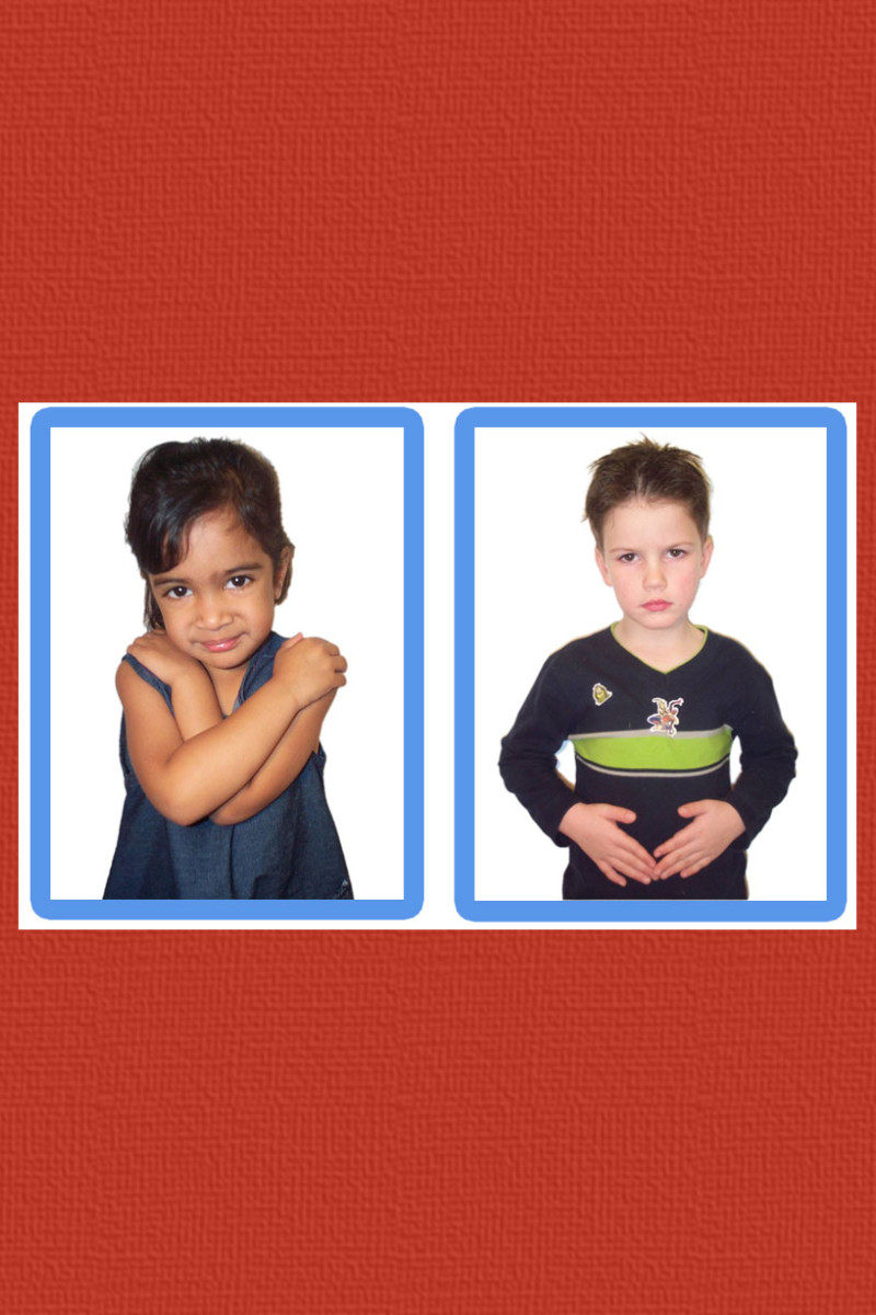 动作模仿2岁5岁自闭症孤独症儿童早期视觉肢体玩具挂图