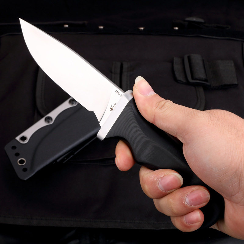 疯狗多功能军工荒野求生锋利小直刀防身小刀钢刀户外挂扣