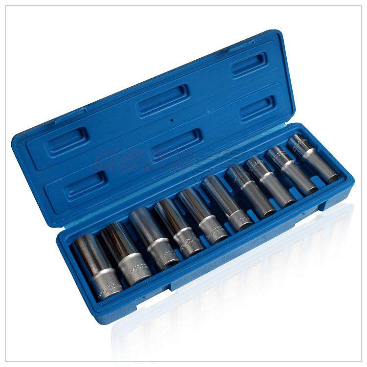 套筒台湾南豫进口11件六角白长加长东良工具6角长套筒