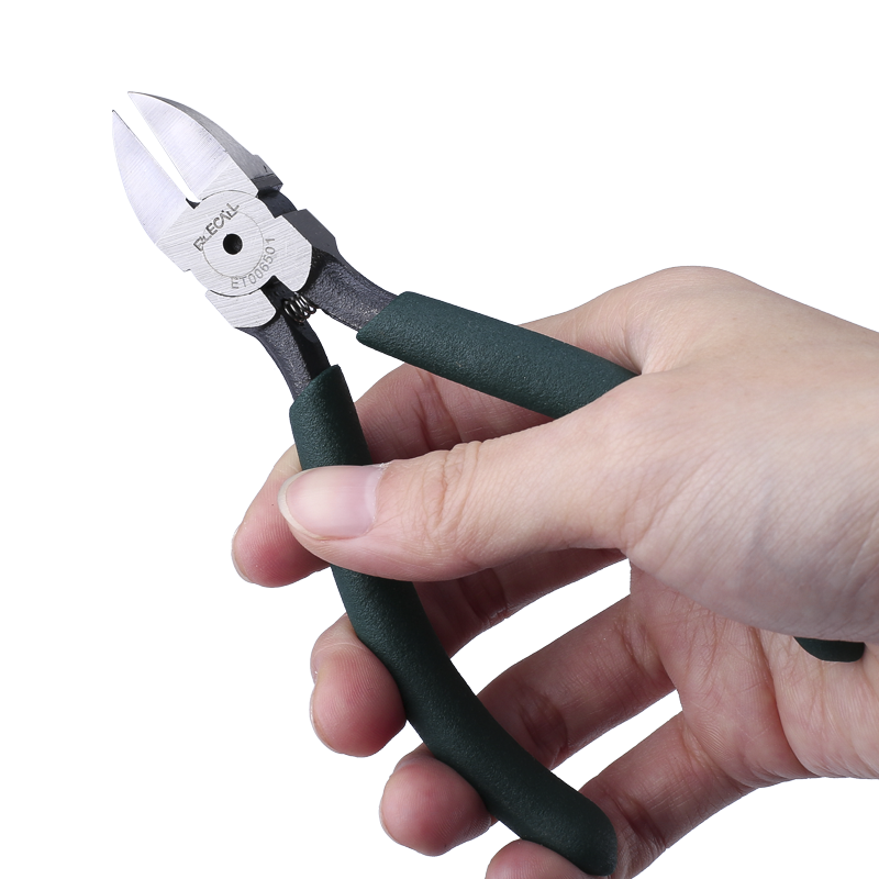 伊莱科水口钳6寸剪钳斜口钳子5寸斜嘴偏口钳迷你电子钳斜嘴钳工具