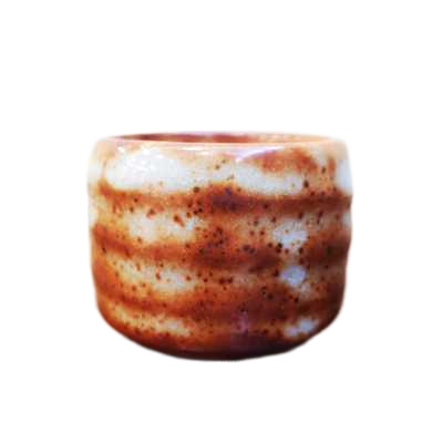 日本本志野烧秀泉茶杯品茗古朴厚重做工精致茶杯